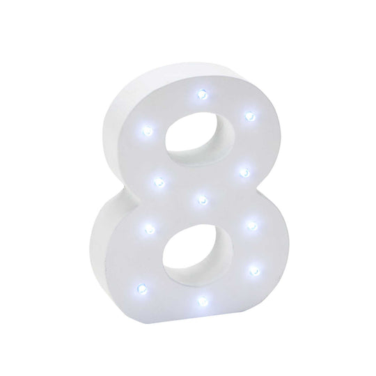 Vintage LED Marquee Number 8