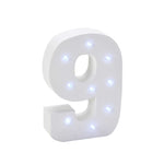 Vintage LED Marquee Number 9 - Events and Crafts