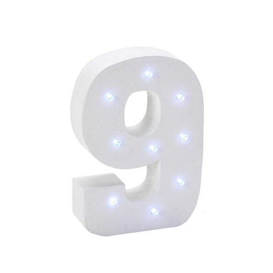 Vintage LED Marquee Number 9