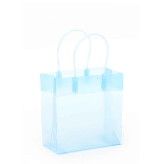 Plastic Gift Bag with Handles - Blue