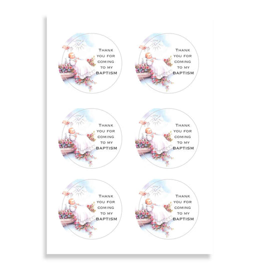 Baptism Stickers - 24 Labels