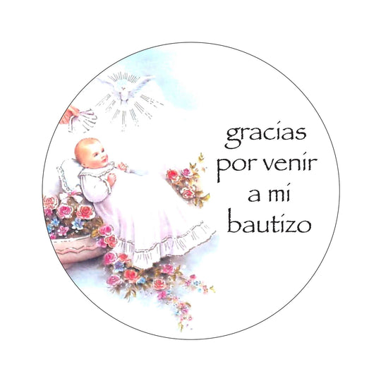 Baptism Mi Bautizo Stickers - 24 Labels