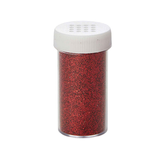 Craft Glitter Shaker Bottle - Pack of 12 - Red