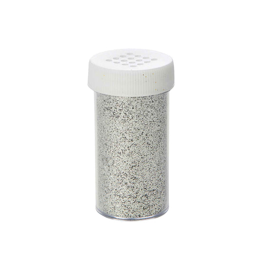 Craft Glitter Shaker Bottle - Pack of 12 - Silver