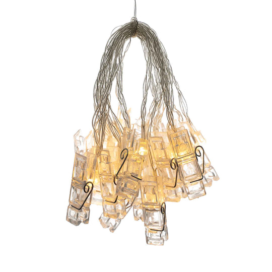 Clothespin String Lights 7ft