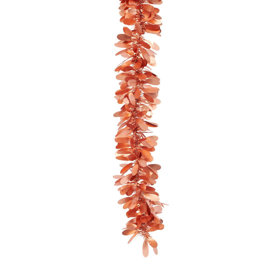 Matte Tinsel Party Garland 8ft - Rose Gold