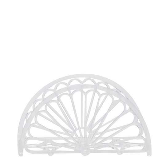 Napkin Holder - Fan - Clear
