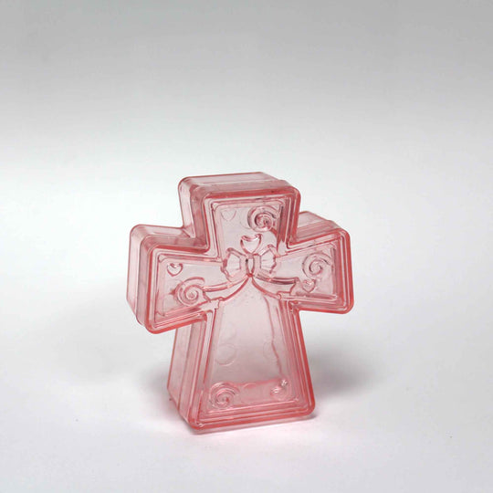 Plastic Cross Favor Pink