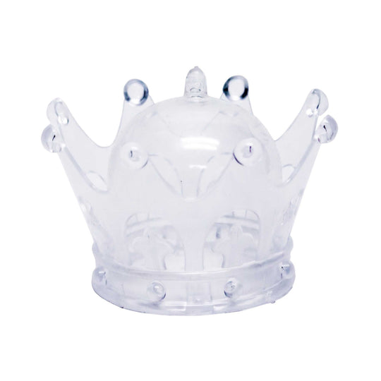 Crown Dessert Cups with Lids Clear