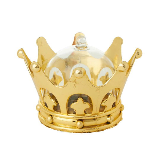 Crown Dessert Cups with Lids Gold