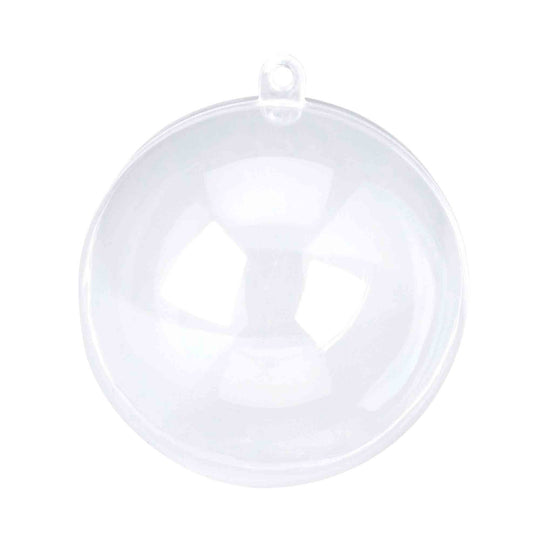 Plastic Fillable Ornament 4" - Pack of 12