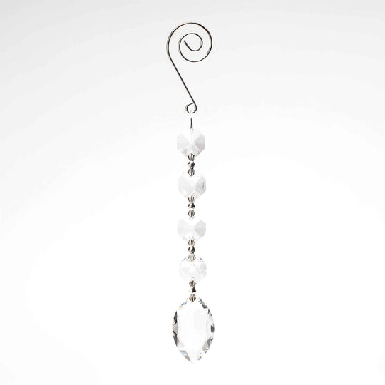 Oval Drop Chains - Set of 12 Clear