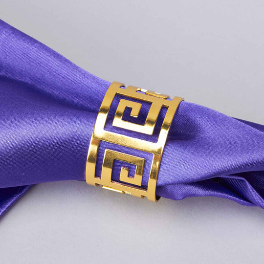 Modern Napkin Rings Gold