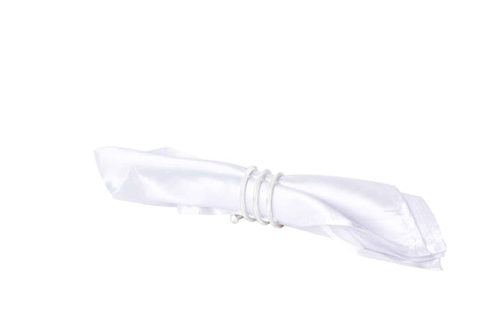 Spiral Napkin Rings 6pc/pack - Silver