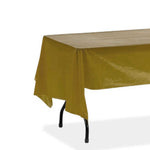 Plastic Table Cover - Rectangle 54 inch Gold