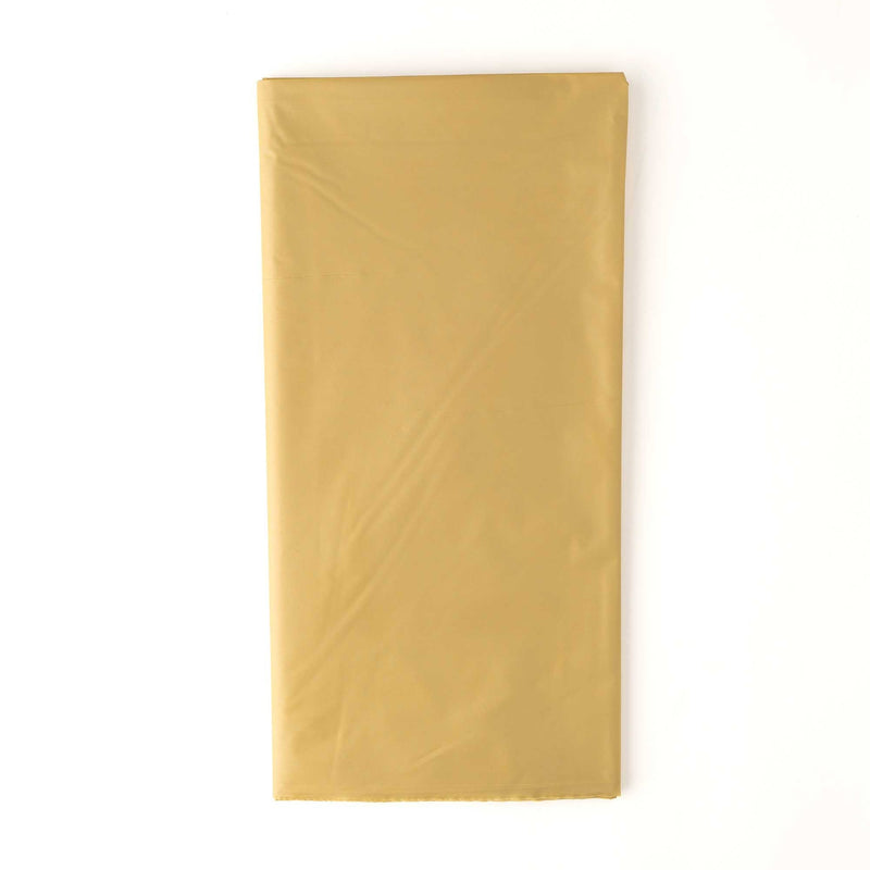 Plastic Table Cover - Rectangle 54 inch Gold out of package