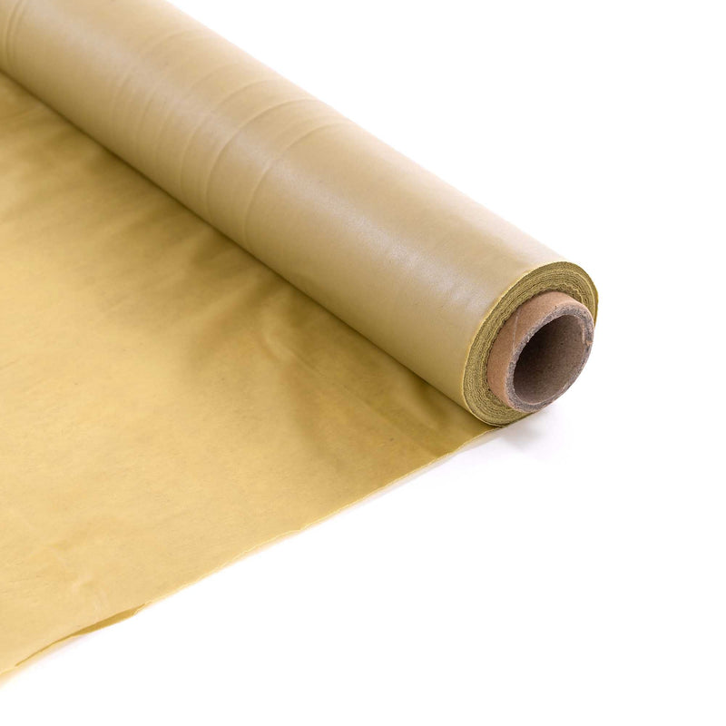 Table Cover Roll 40" Wide - Gold Unrolled