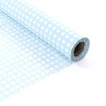Table Cover Roll 40" Wide - Blue Plaid unrolled