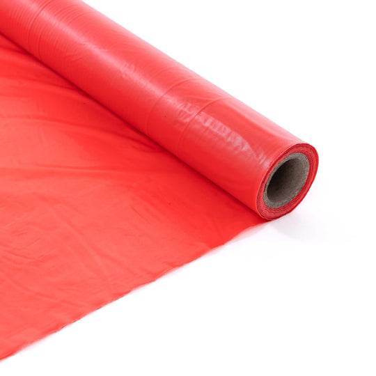 Plastic Table Cover Roll 40" x 100ft - Red