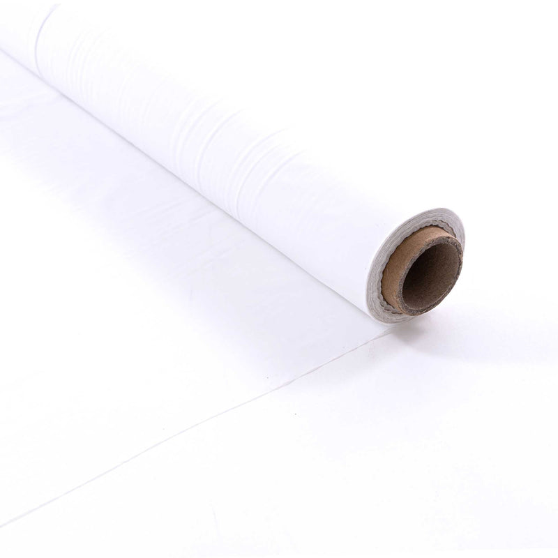 Table Cover Roll 40" Wide - White Unrolled