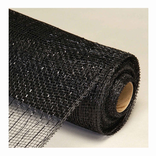 Decorative Metallic Mesh Roll 21" x 10yd - Black