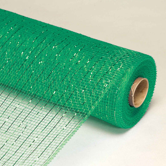 Decorative Metallic Mesh Roll 21" x 10yd - Green