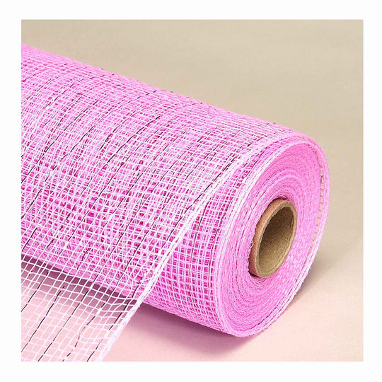 Decorative Metallic Mesh Roll 21" x 10yd - Pink