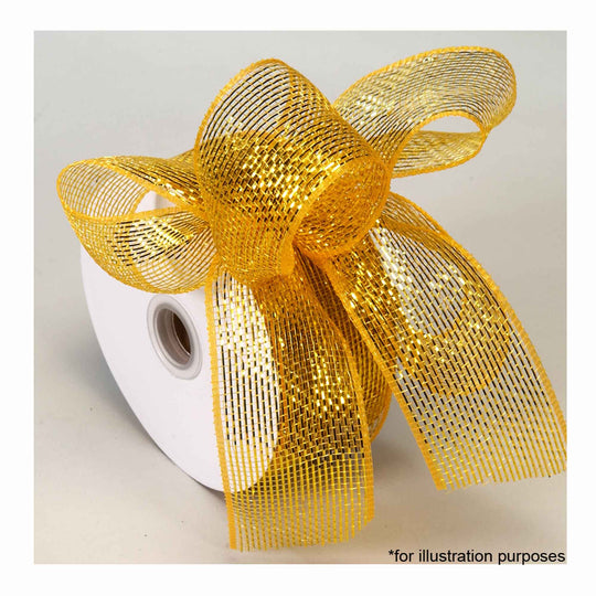Decorative Mesh Ribbon - Gold