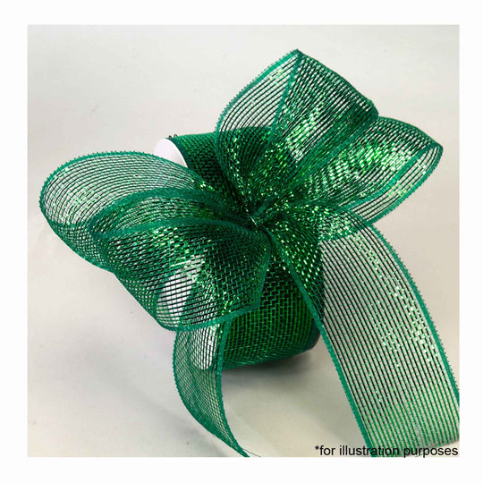 Decorative Mesh Ribbon - Green