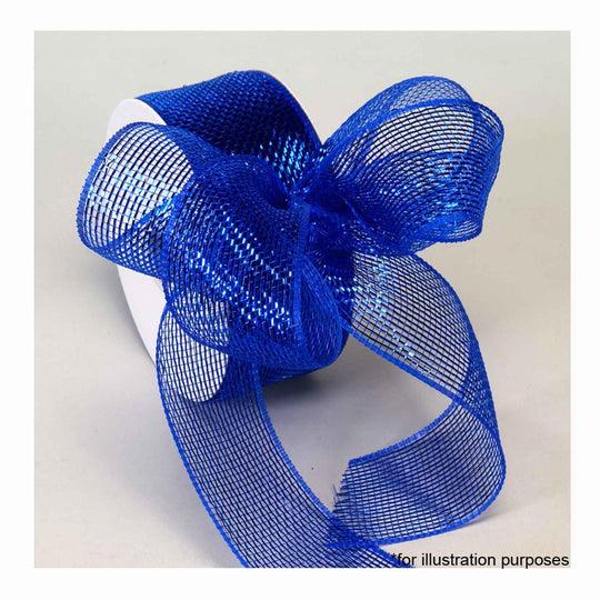 Decorative Mesh Ribbon - Royal Blue