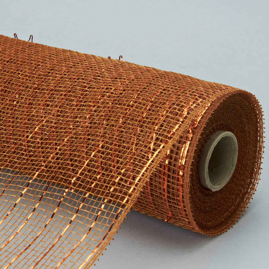 Decorative Mesh Roll 10" x 10yd - Brown