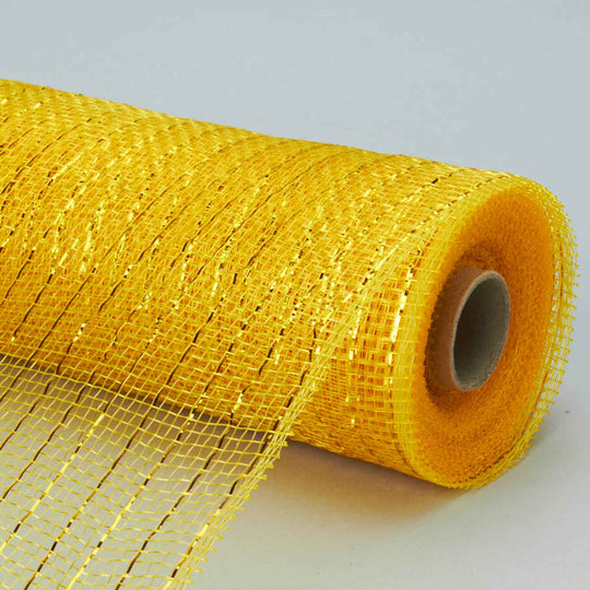 Decorative Mesh Roll 10" x 10yd - Gold