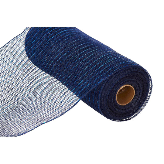 Decorative Mesh Roll 10" x 10yd - Navy