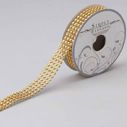 Crystal Mesh Roll - Gold