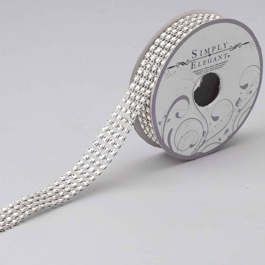 Crystal Mesh Roll - Silver