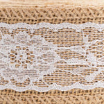 Decorative Burlap and Lace Ribbon Roll - Events and Crafts-Simple Elements