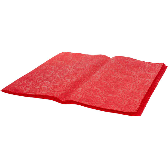 Embossed Florist Paper - Red