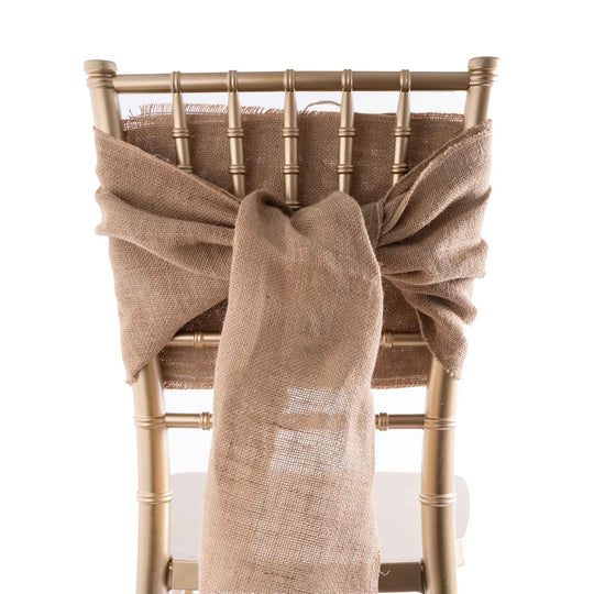 Decorative Burlap Chair Sash