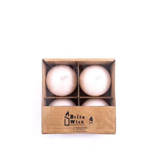 2 Inch Floating Candles - Ivory