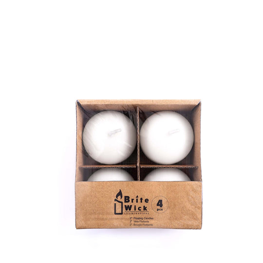 2 Inch Floating Candles - White