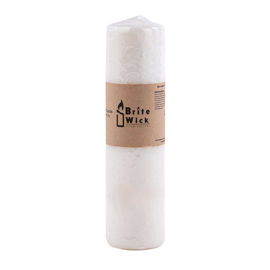 Economy Slim Pillar Candle 2" x 9" - White