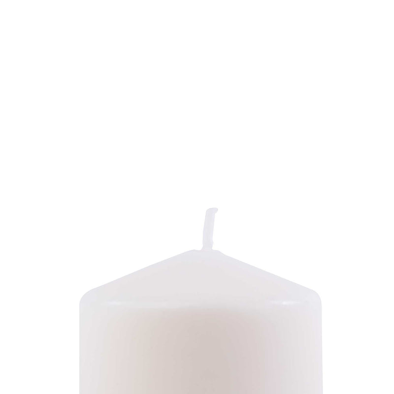 Dome Top Pillar Candle 3x3 - White Brite Wick Shot