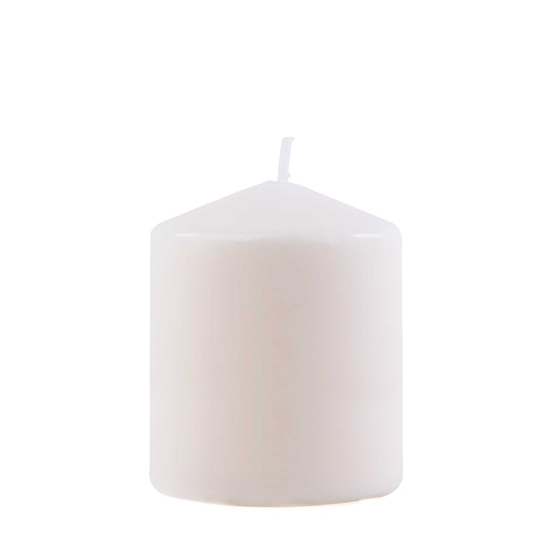 Dome Top Pillar Candle 3x6 - White 
