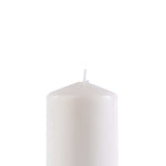 Dome Top Pillar Candle 3x9 - White top shot