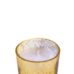 2 Inch Gold Glass Votive Candle - inside shot