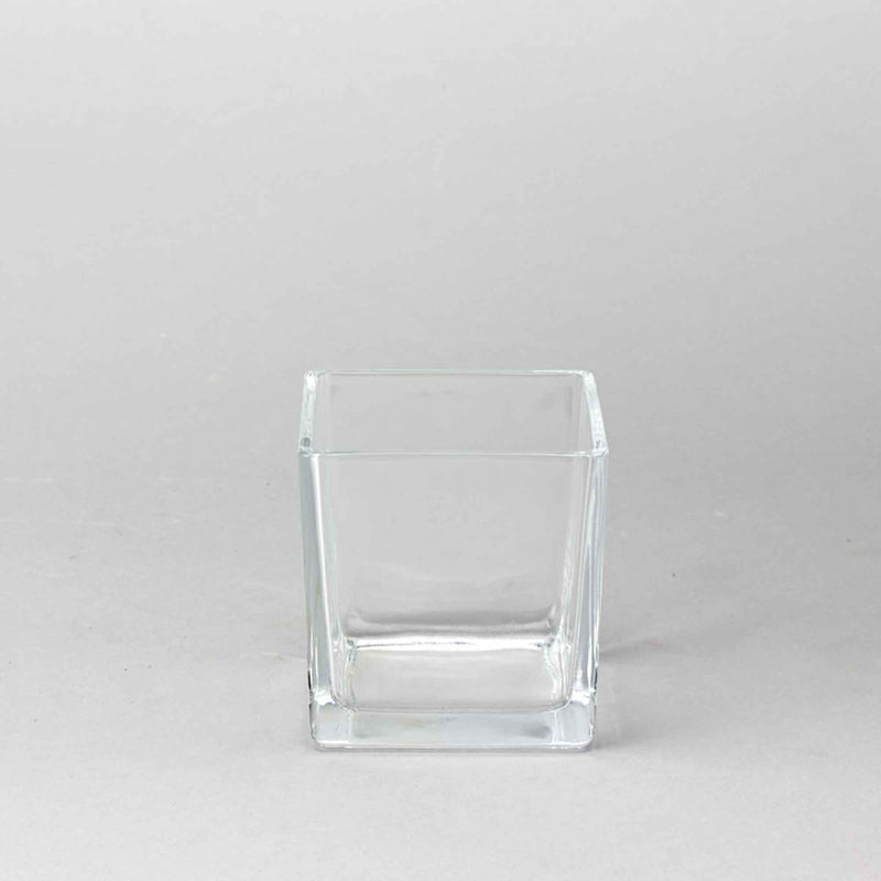 4 Inch Square Floral Glass - Events and Crafts-Events and Crafts
