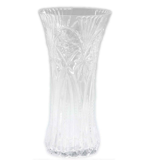 Etched Glass Vase - 12" x 5.62"