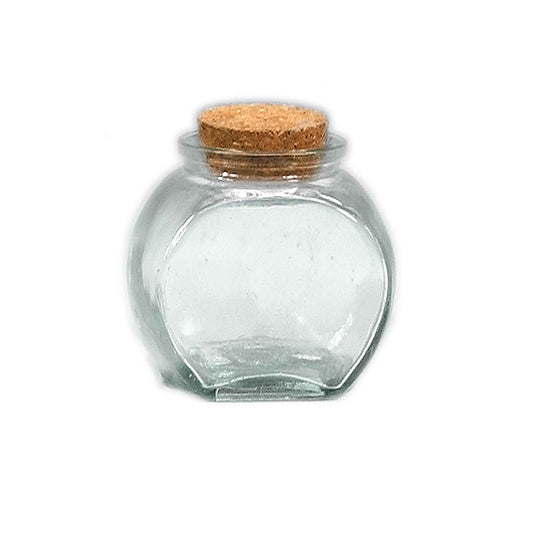 Glass Bottle with Cork Stopper 2.6"