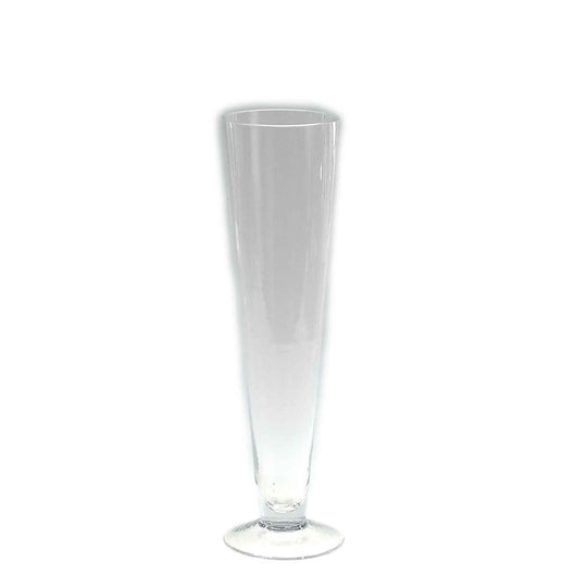 Glass Trumpet Vase 16" - Clear