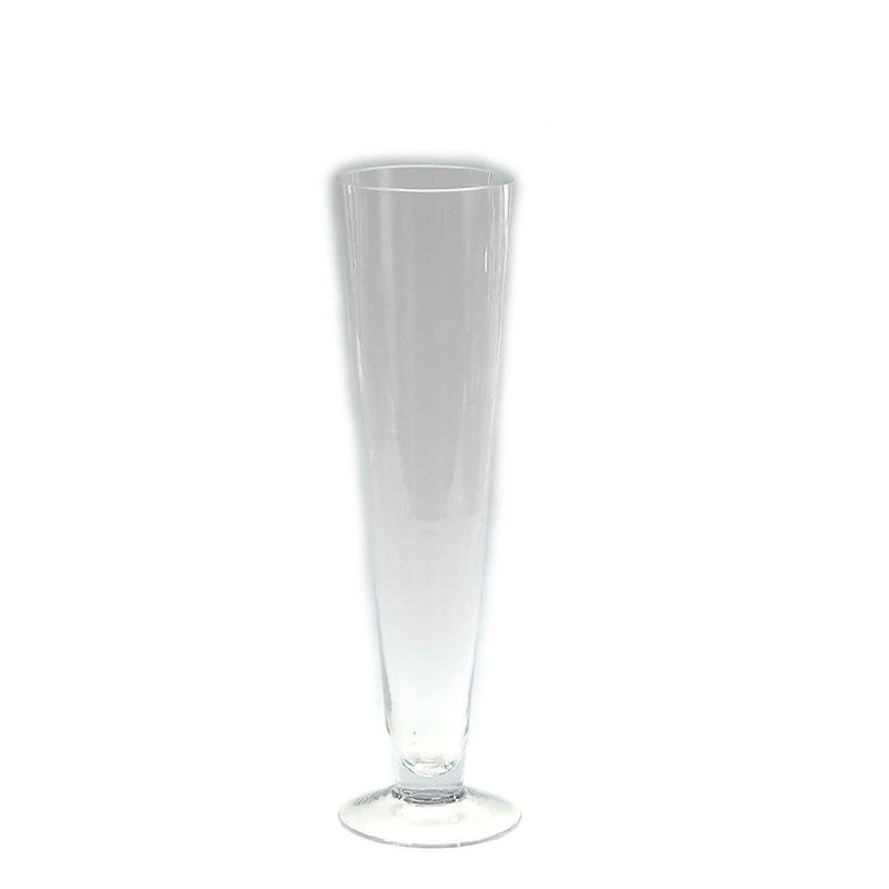 Glass Trumpet Vase 16" - Set of 12 - Events and Crafts-Events and Crafts